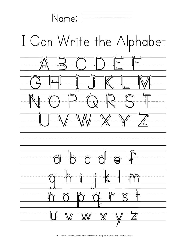 free printable tracing alphabet worksheets