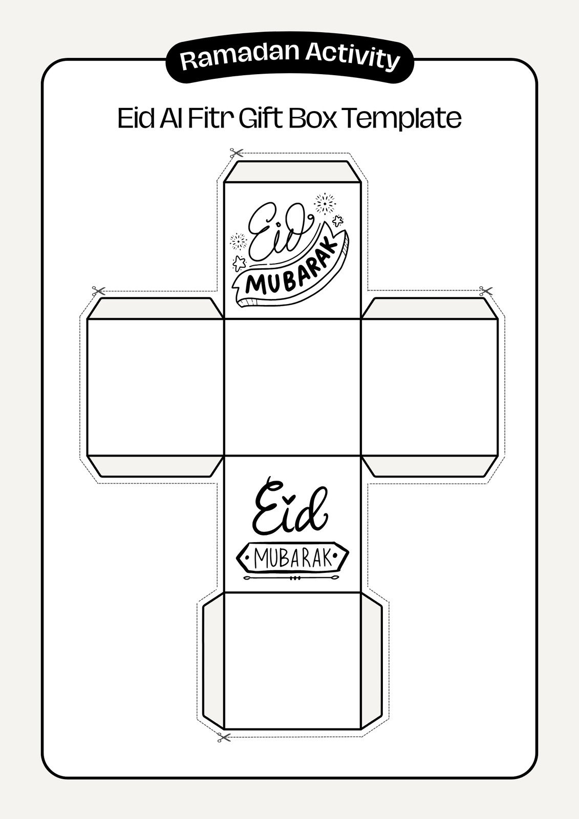 gift box template printable