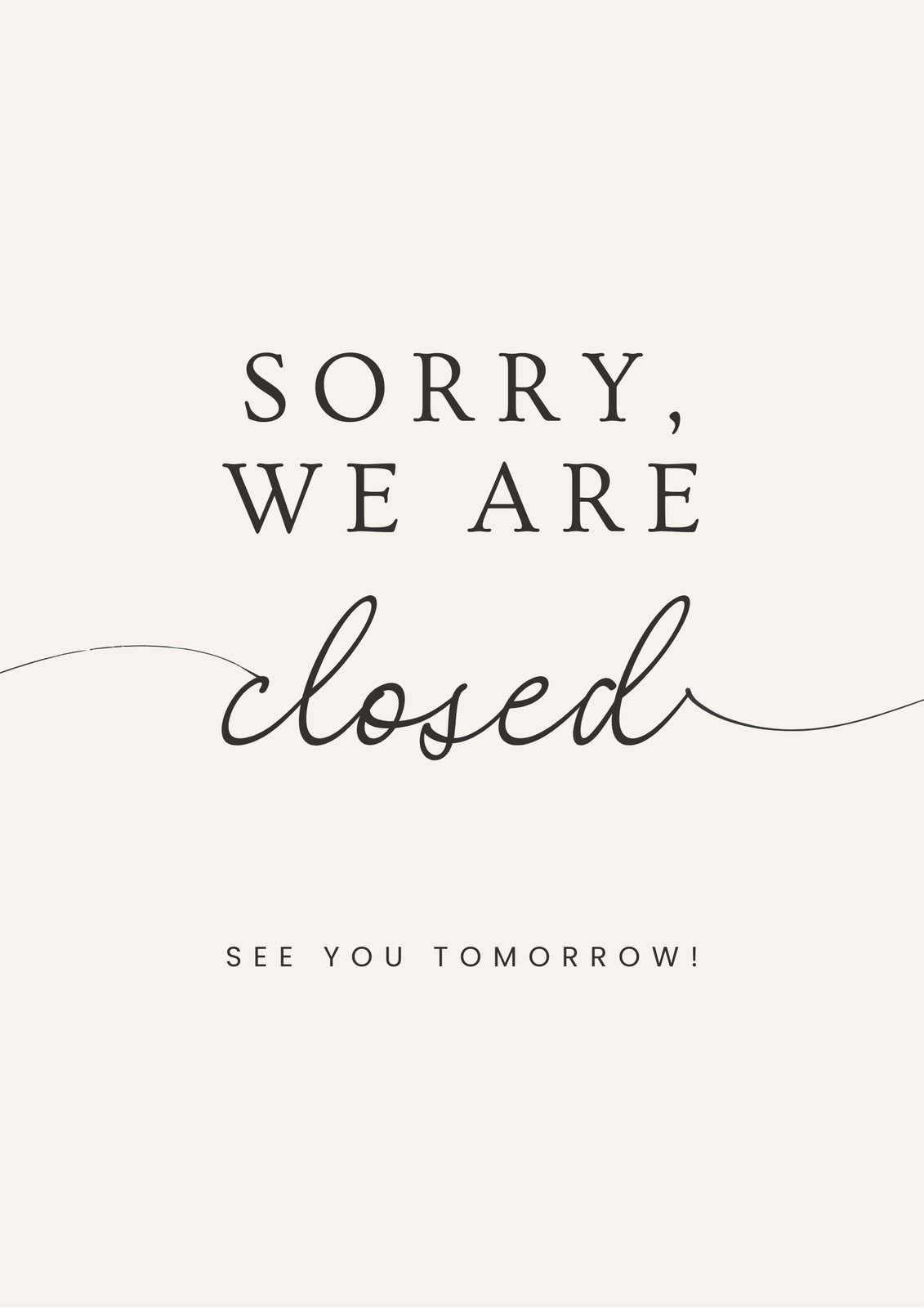 Free And Customizable Closed Templates