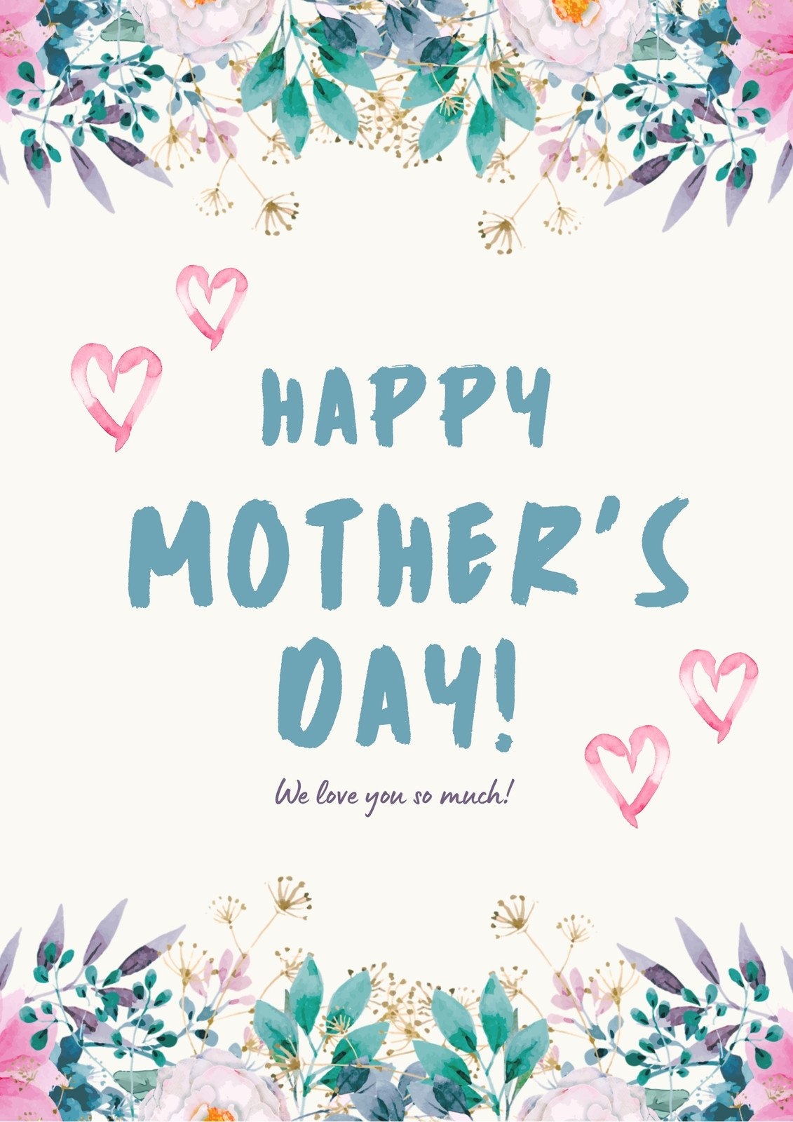 Free And Customizable Mothers Day Templates