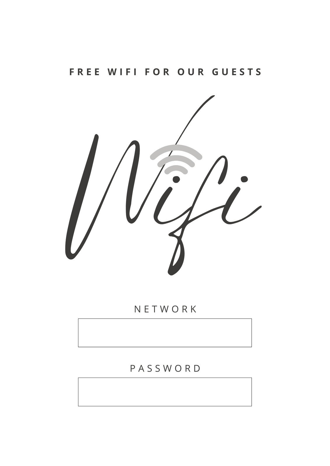 Free And Customizable Wifi Templates