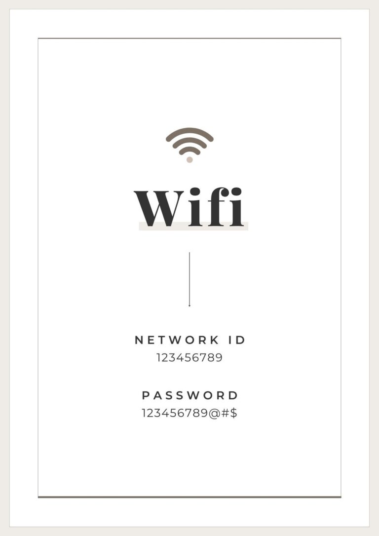 Free And Customizable Wifi Templates