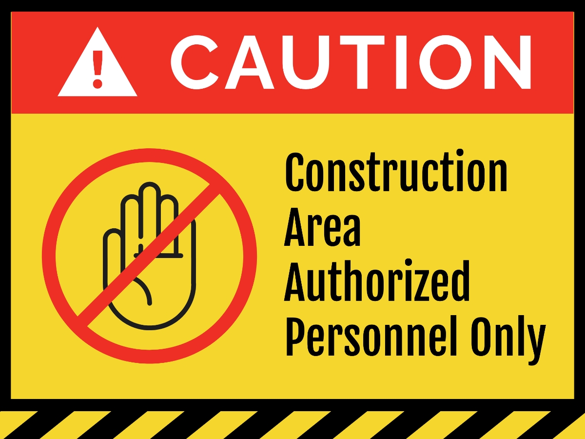 authorized personnel only sign printable