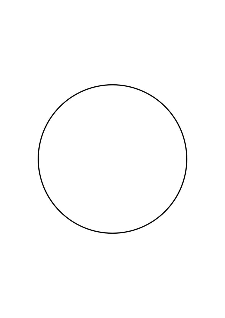 Free Circle Template Printable 12 Different Sizes The Pink Craft Box