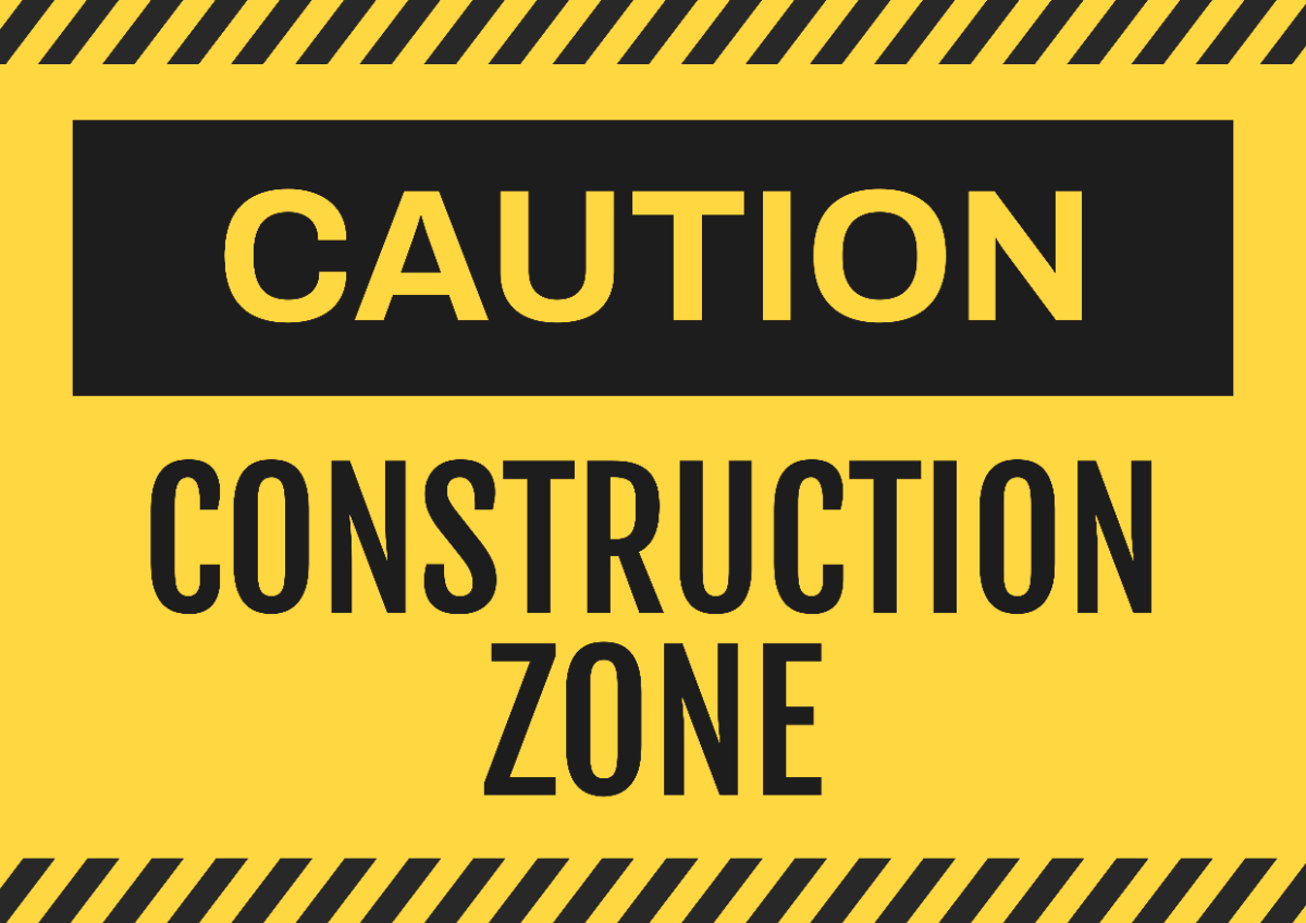 construction signs free printable