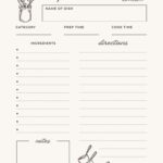 Free Custom Printable Recipe Card Templates Online Canva