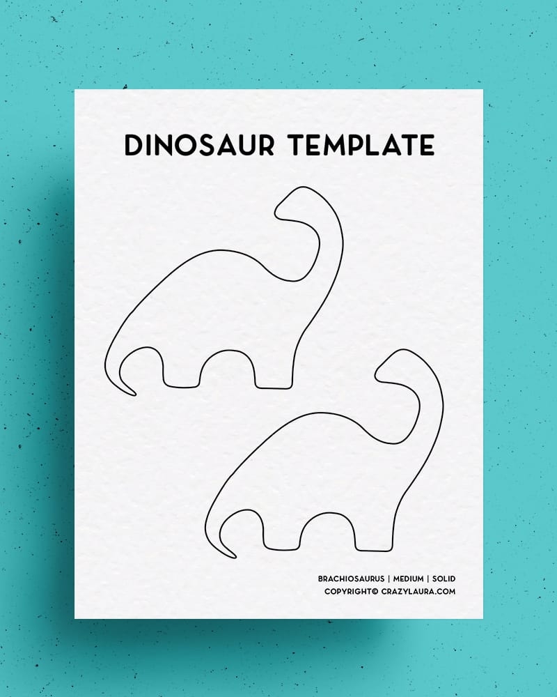 dinosaur template printable