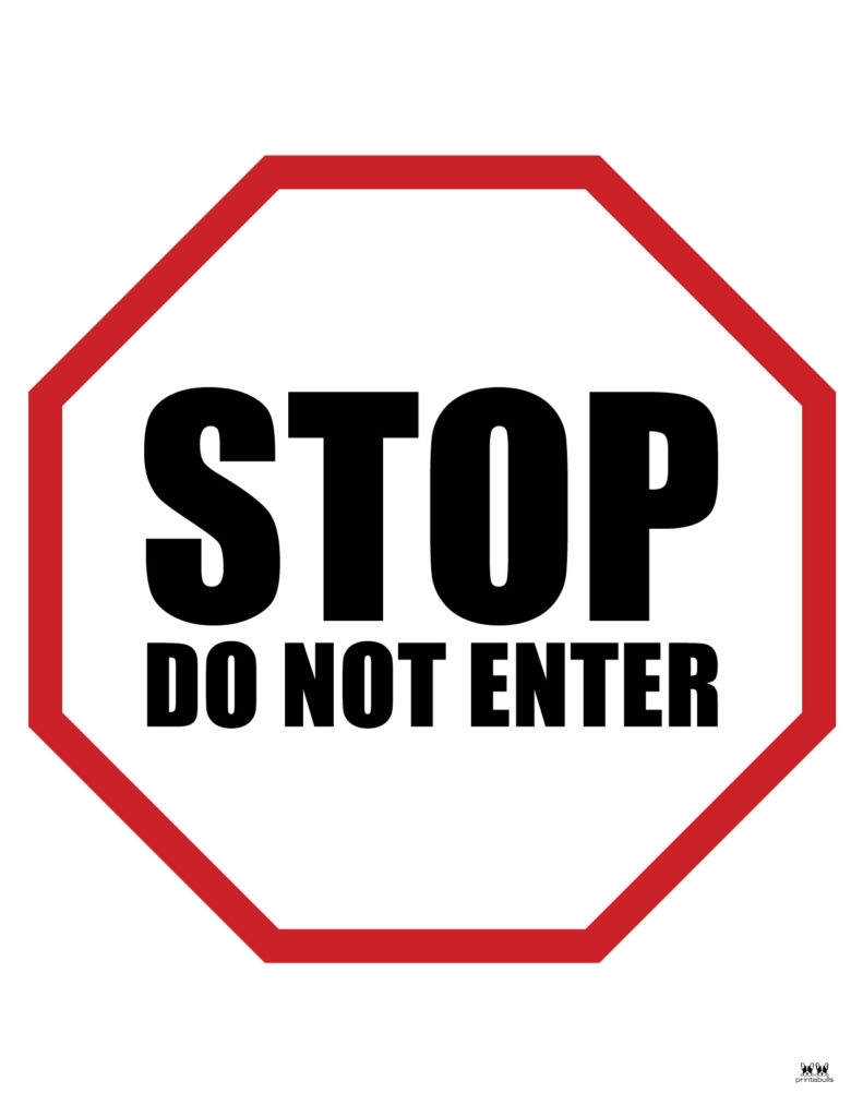 free printable stop sign