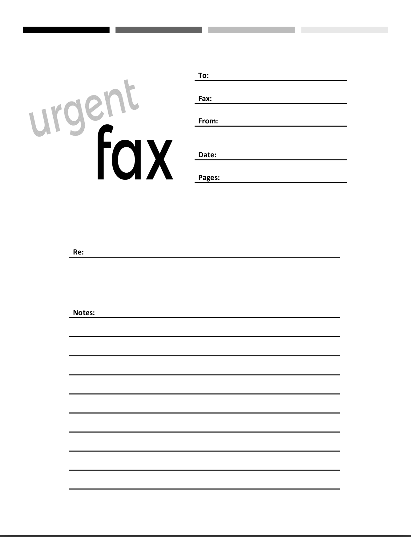 free fax cover sheets printable
