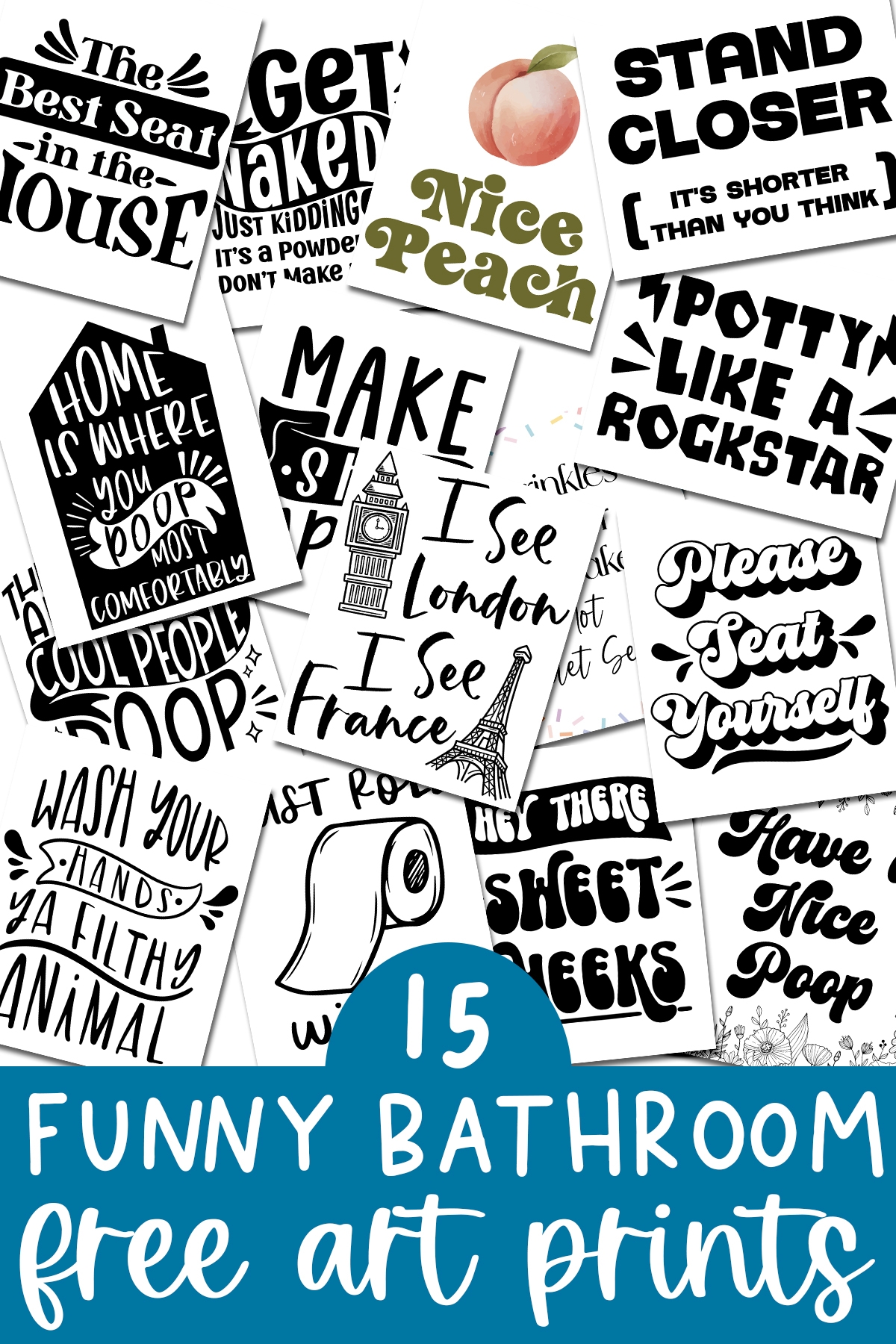 funny restroom signs printable