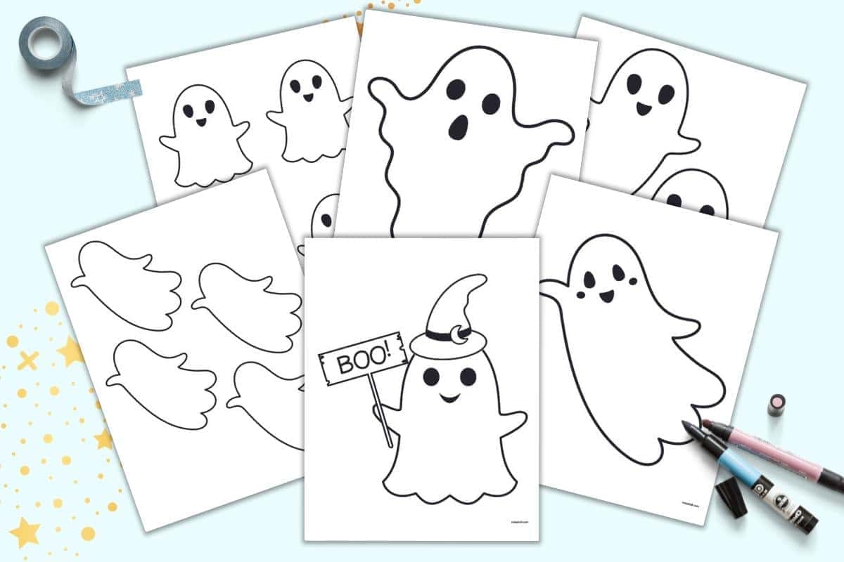 printable ghost template
