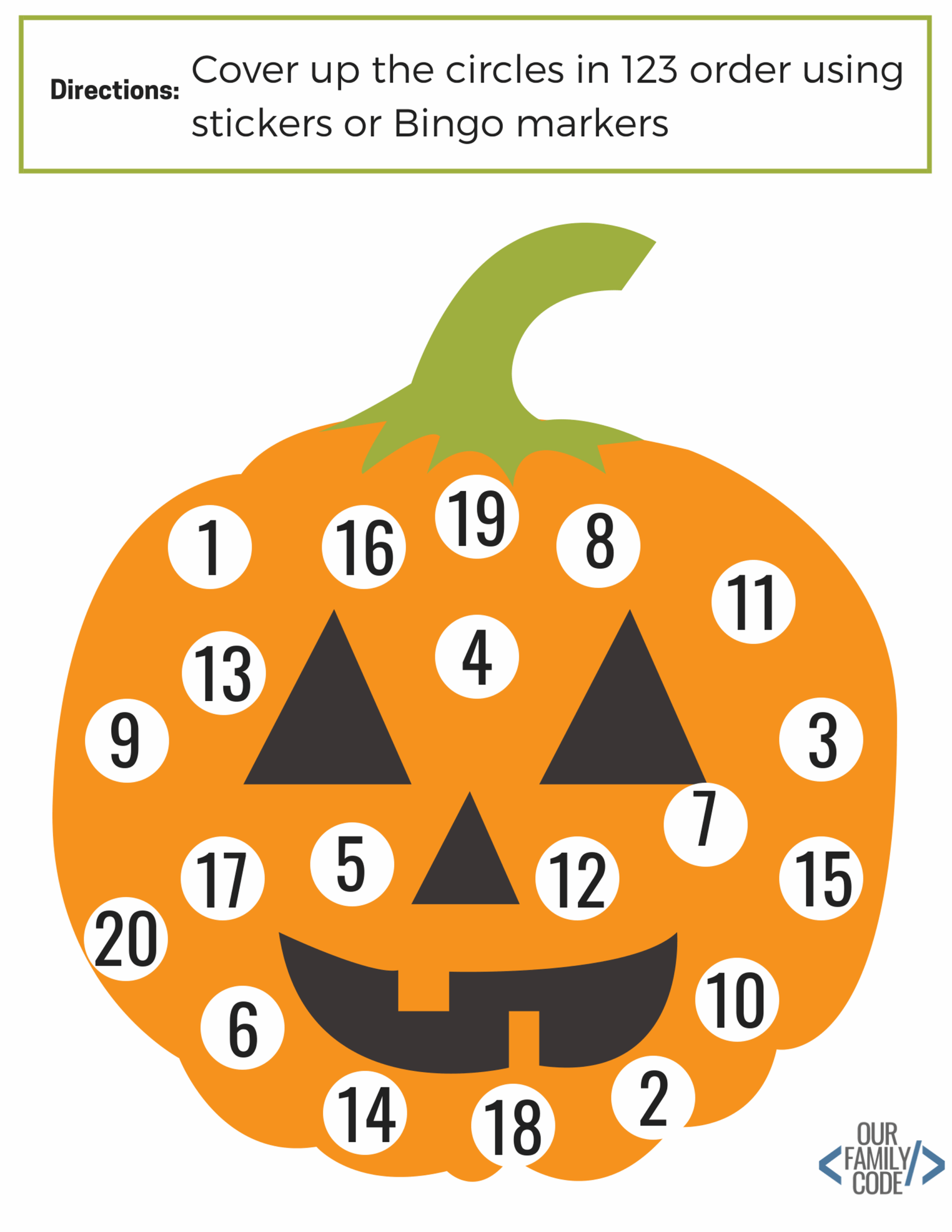 Free Halloween Worksheets For Kids Our Family Code