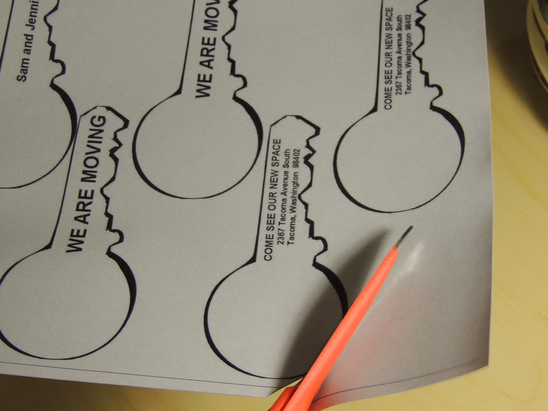 Free Key Chain Moving Announcement Printable And Tutorial Premier Residential