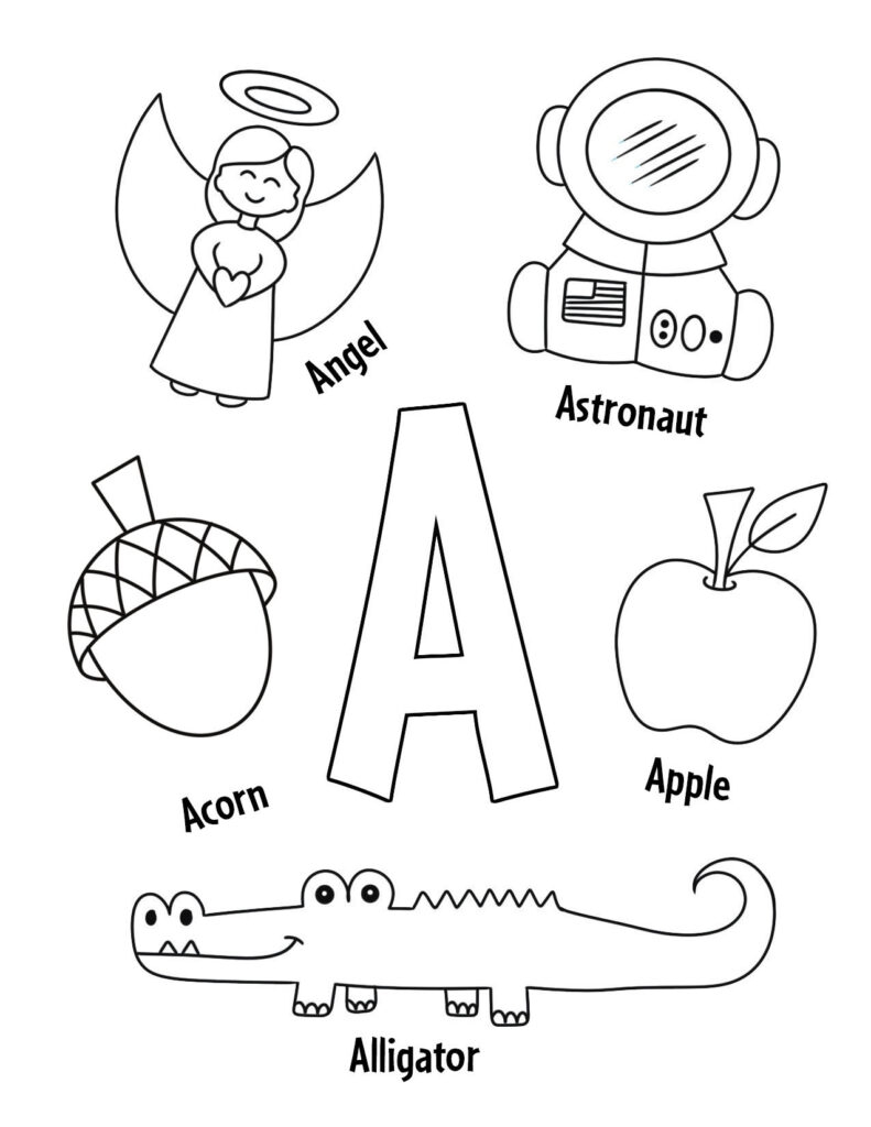 letter a worksheets free printables