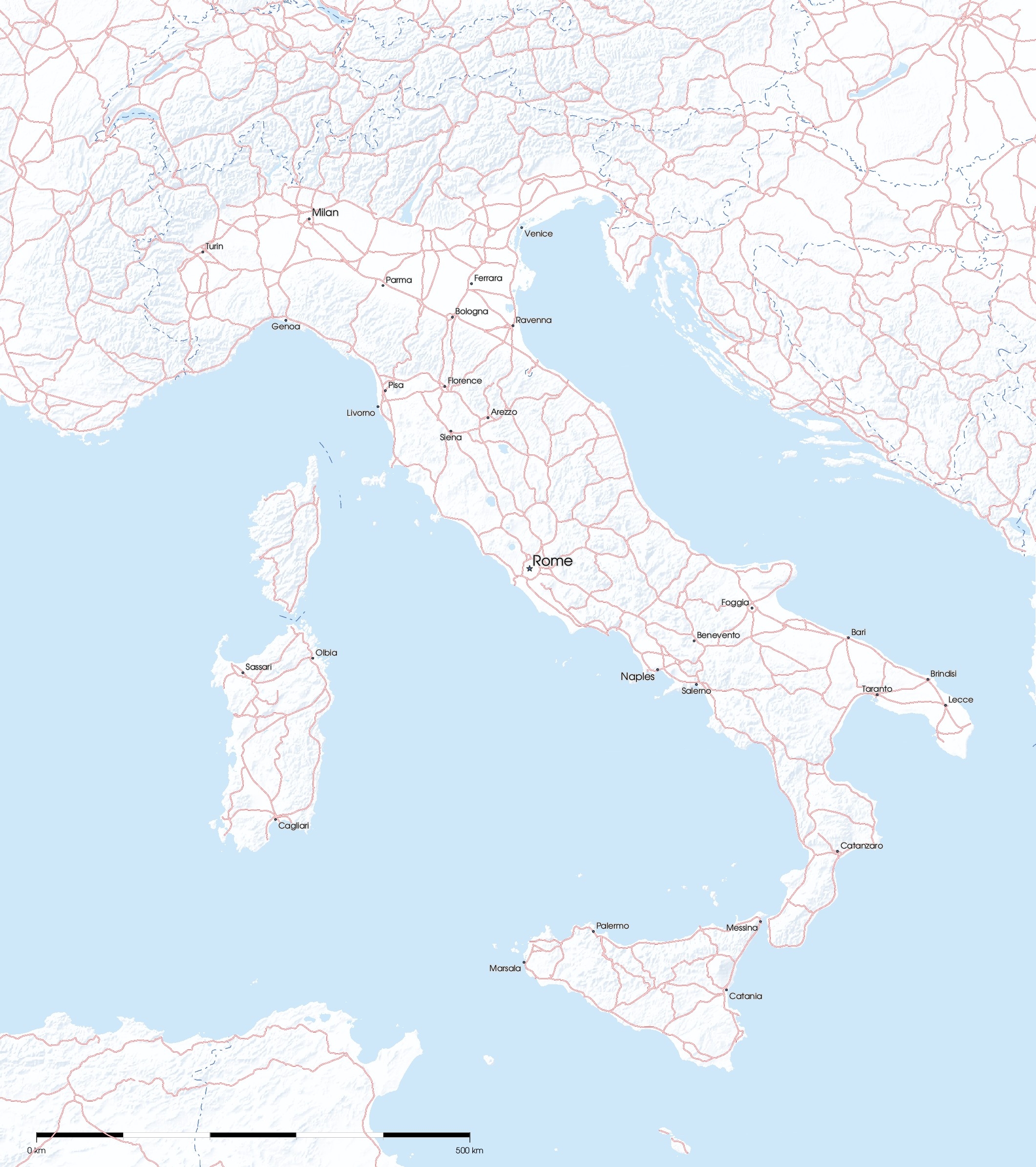printable map of italy