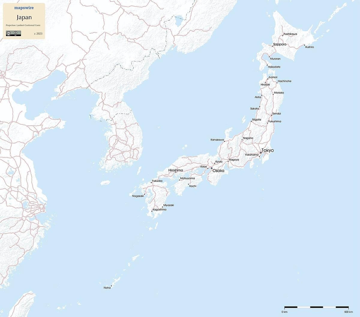 printable map of japan