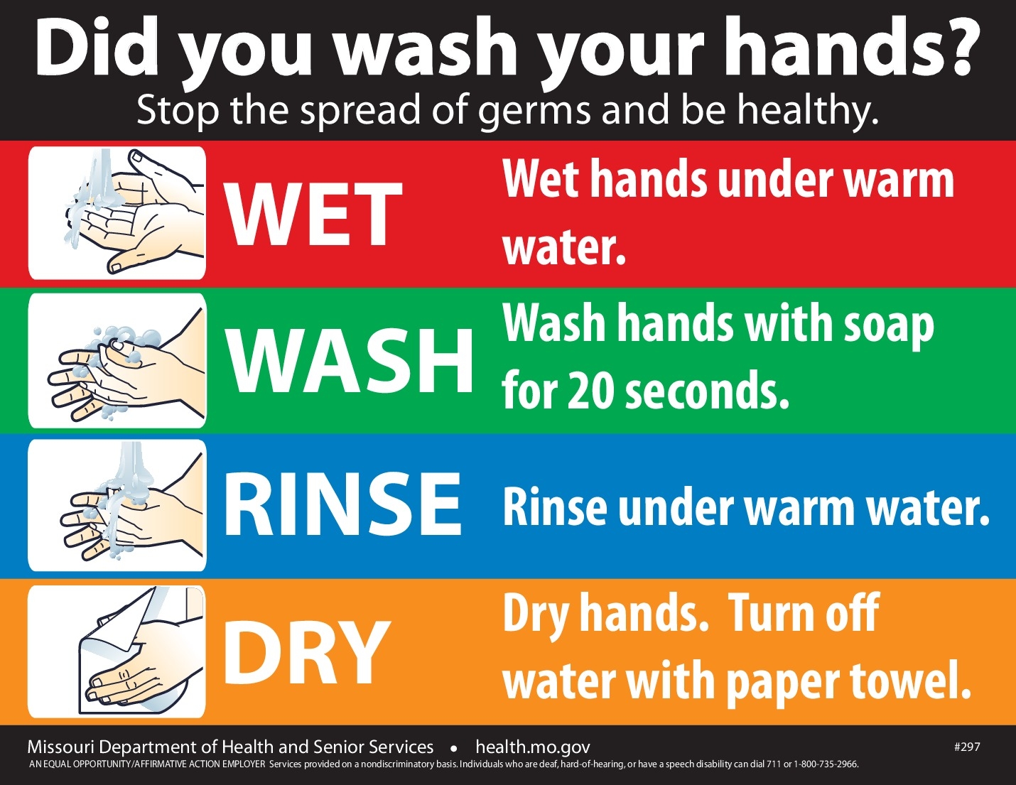 employee hand washing sign printable