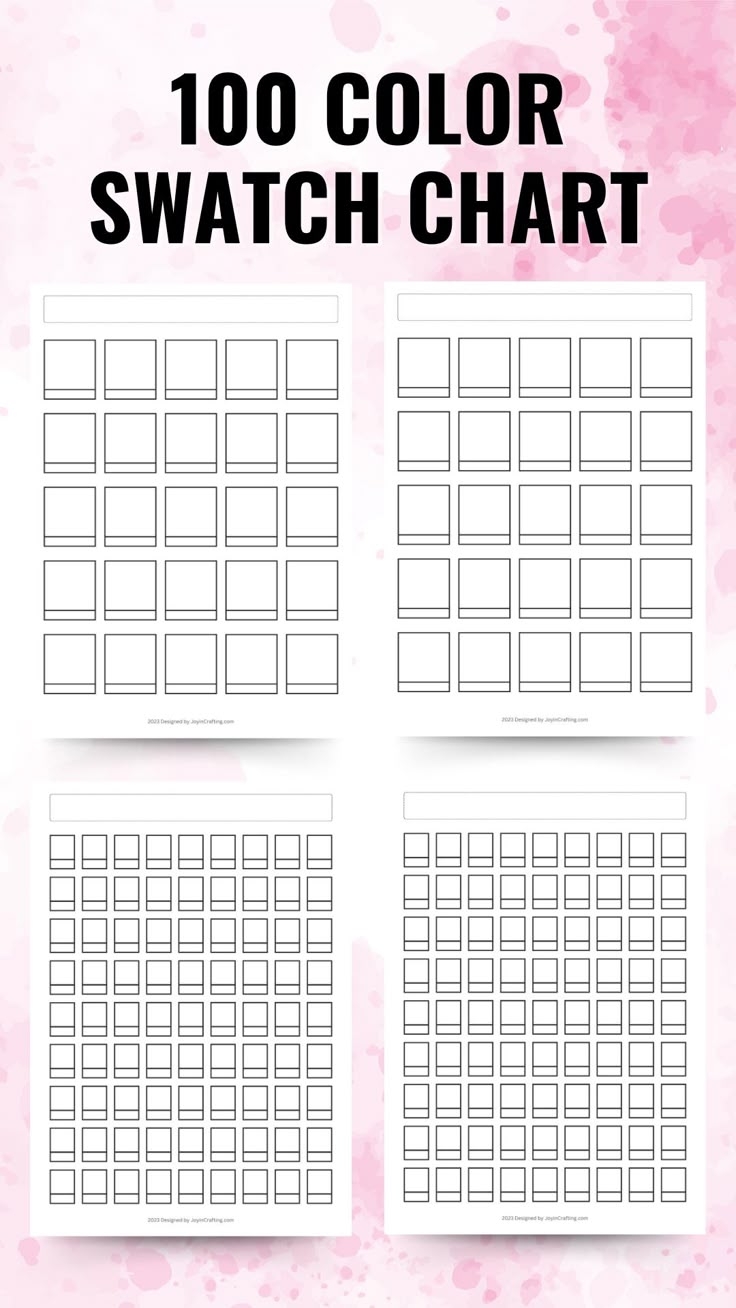 printable marker swatch template