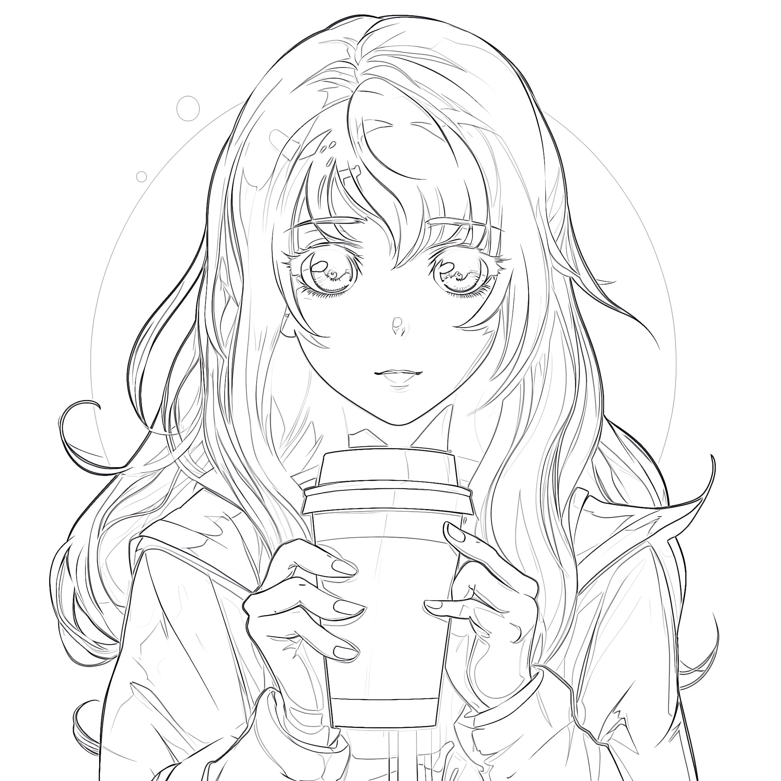 anime printable coloring sheets