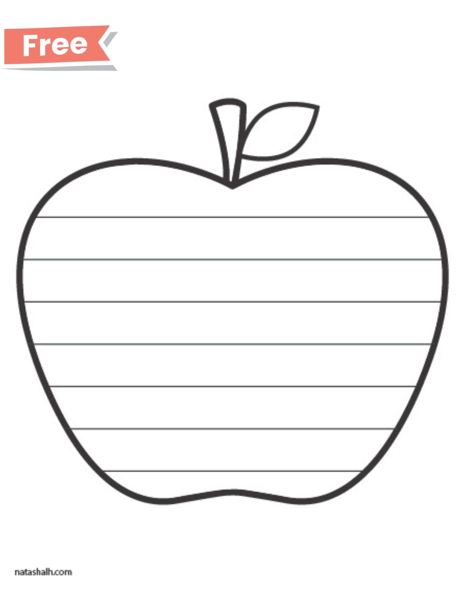 apple template printable