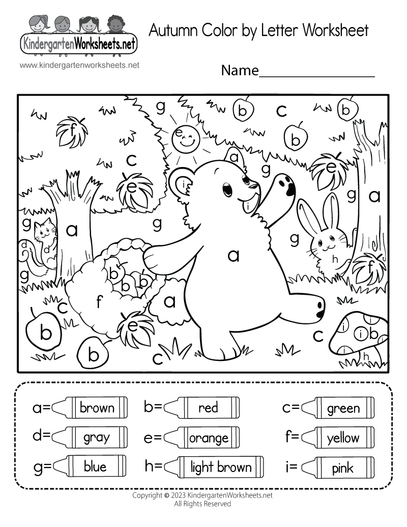 free printable fall worksheets