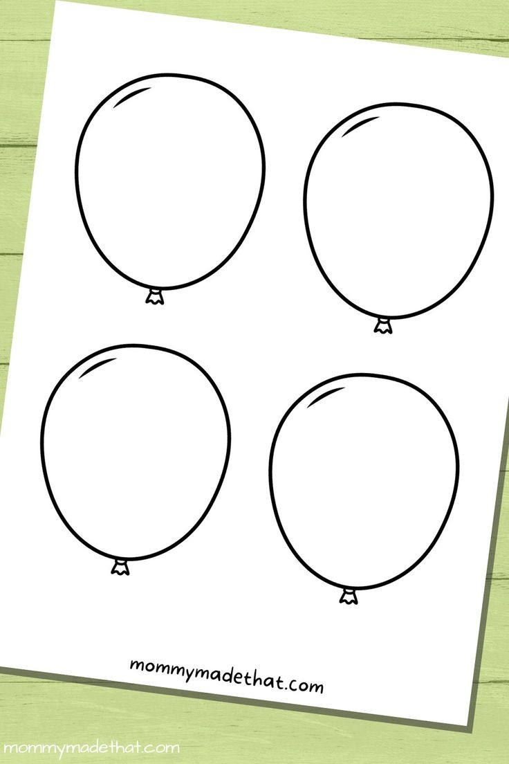 printable balloon template