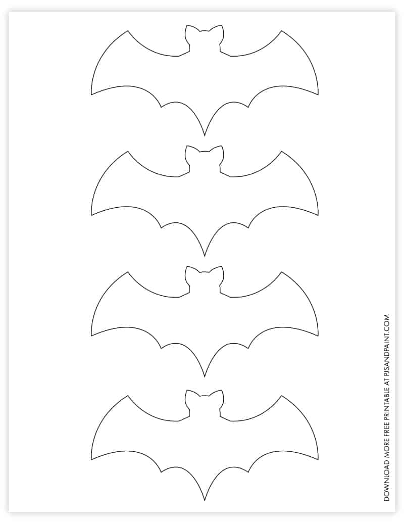 halloween bat template printable