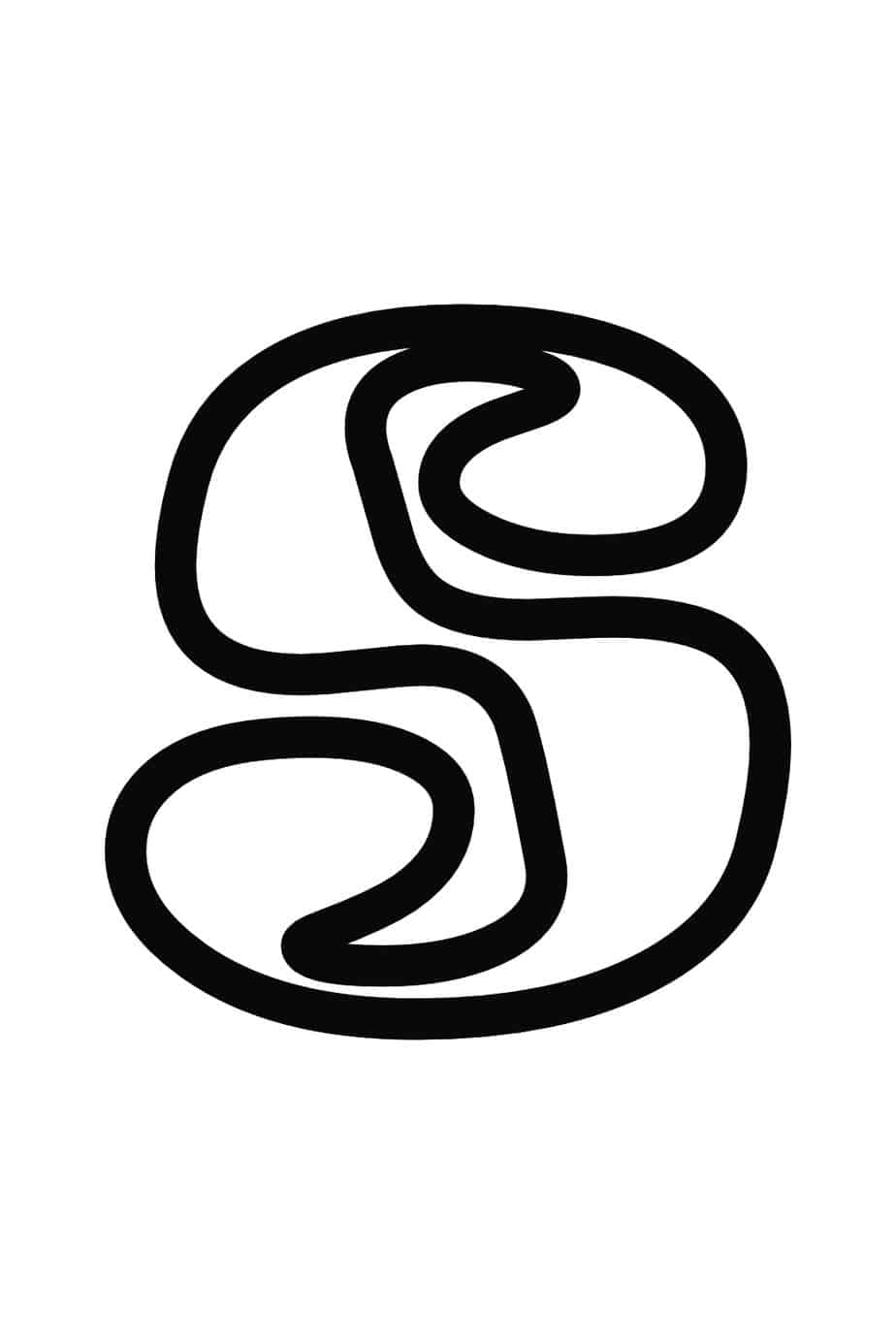 letter s template printable