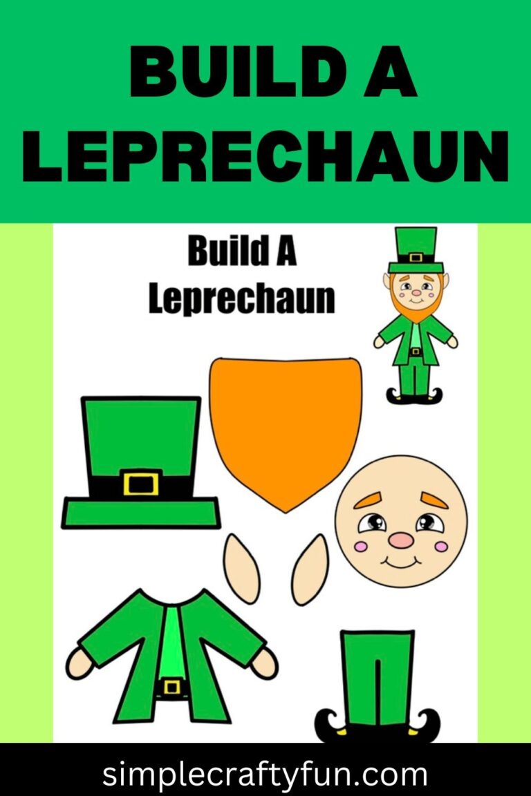 Free Printable Build A Leprechaun St Patrick s Craft 