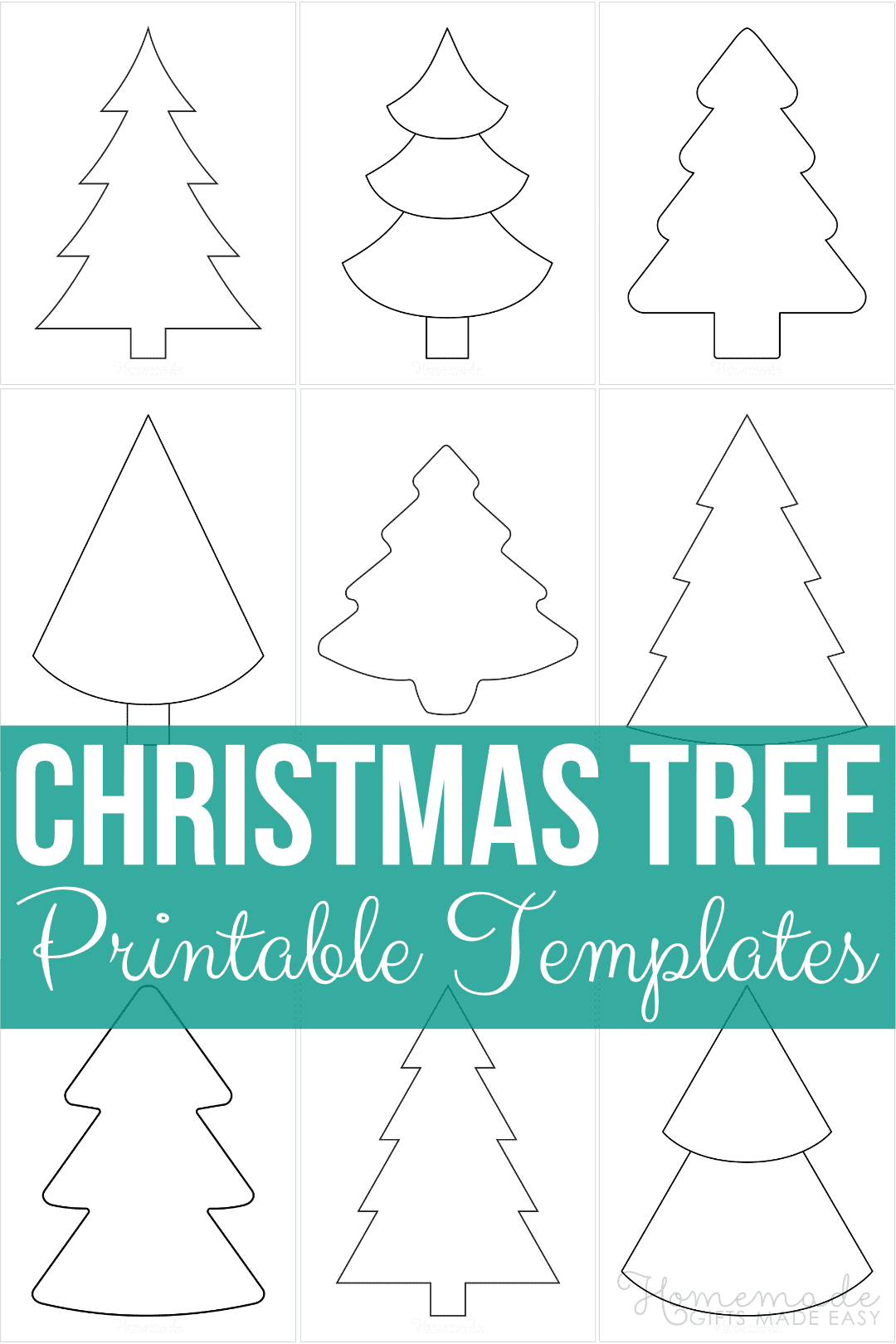 xmas tree printable template