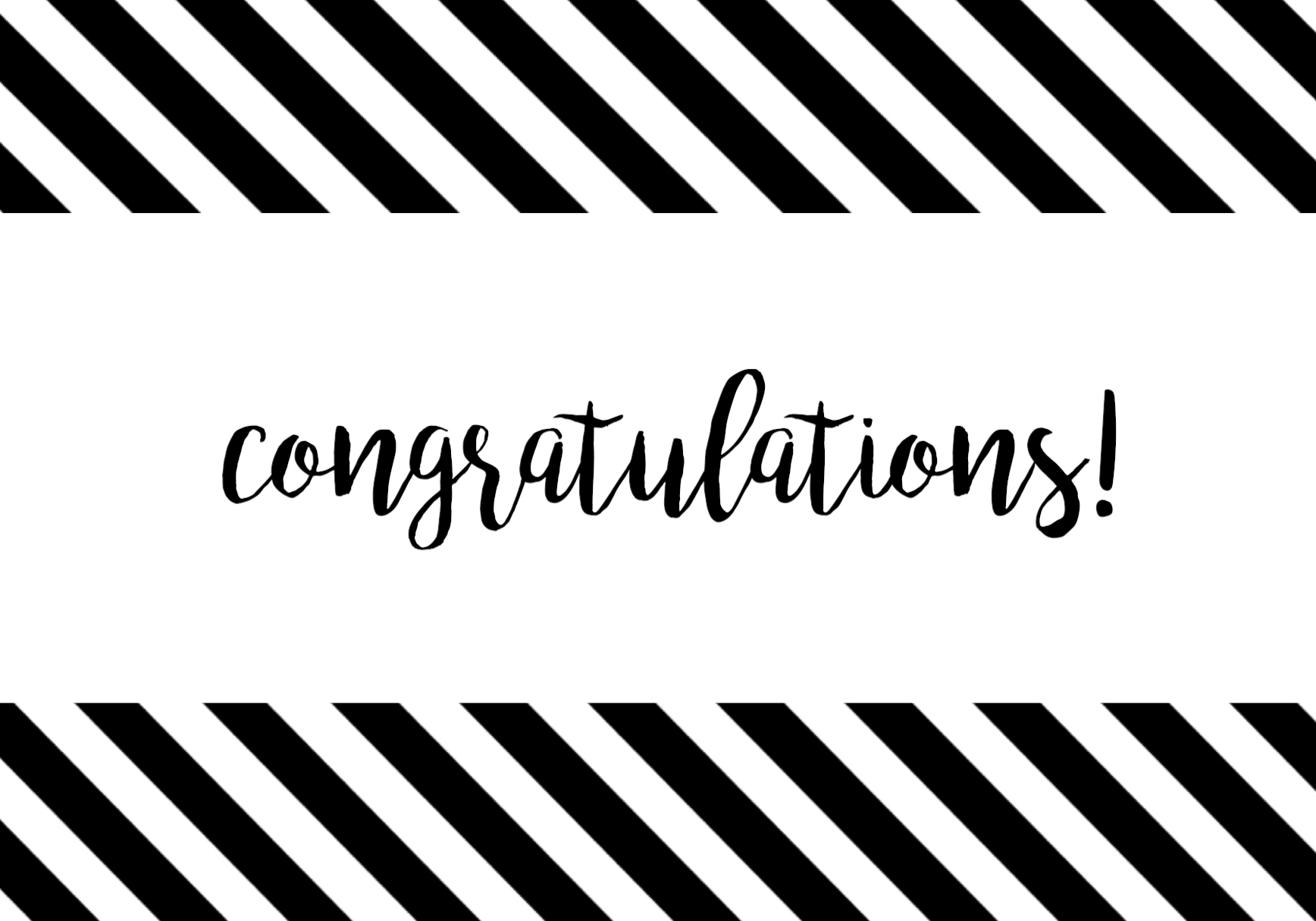 Free Printable Congratulations Card Paper Trail Design
