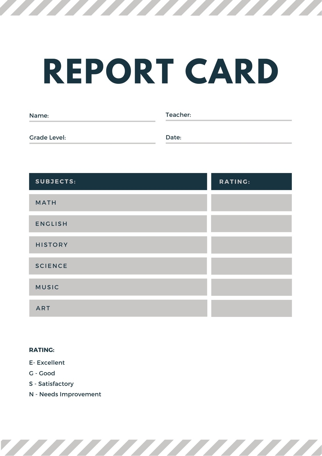 Free Printable Customizable Report Card Templates Canva Free Printable Customizable Report Card Templates Canva