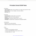 Free Printable Dental SOAP Note Template To Edit Online