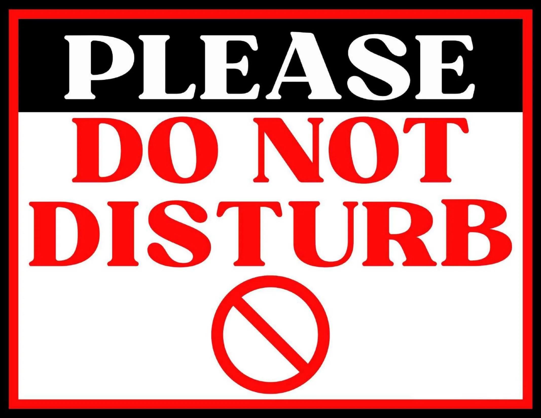 Free Printable Do Not Disturb Sign Templates PDF Word 