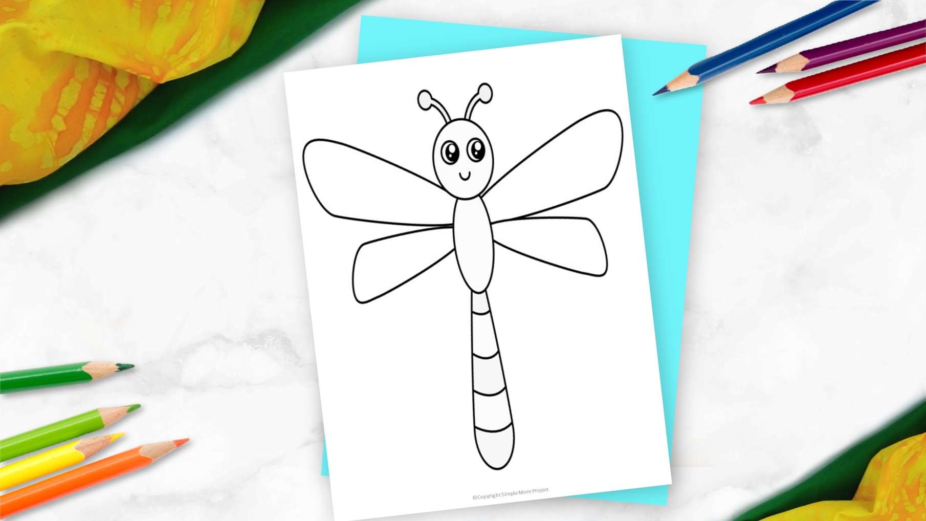 dragonfly printable template