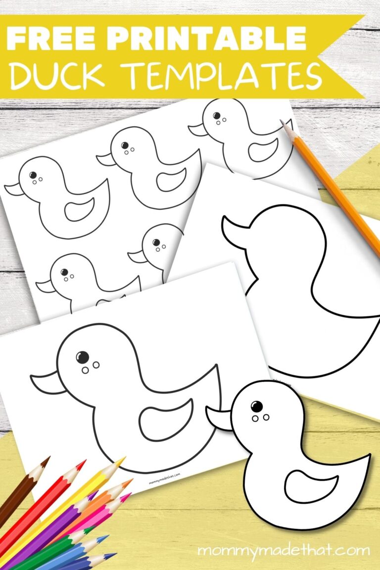 Free Printable Duck Templates For Ducky Crafts And Fun