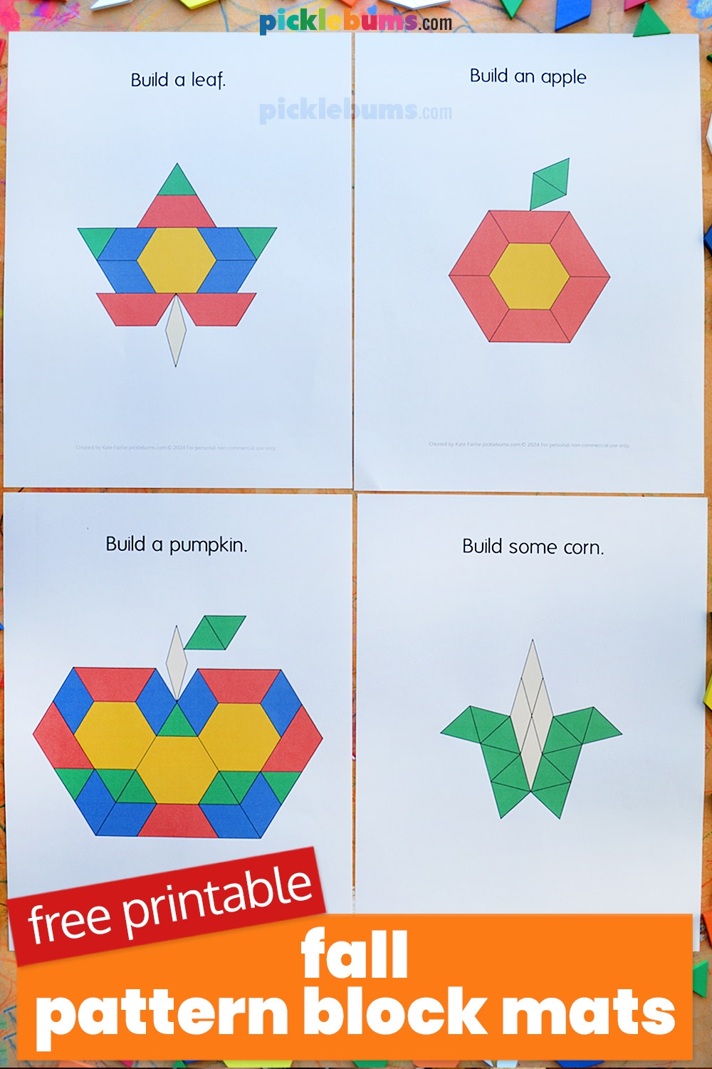 printable pattern block worksheets