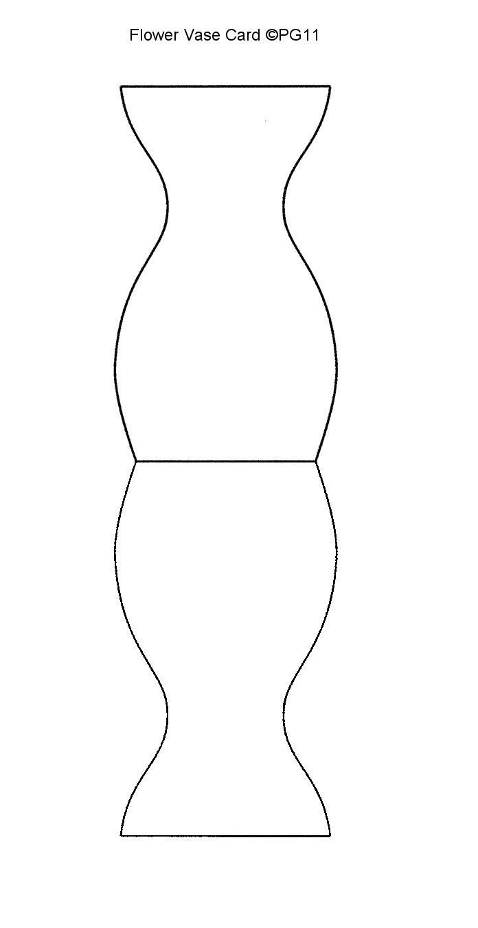 Free printable flower vase template EBB