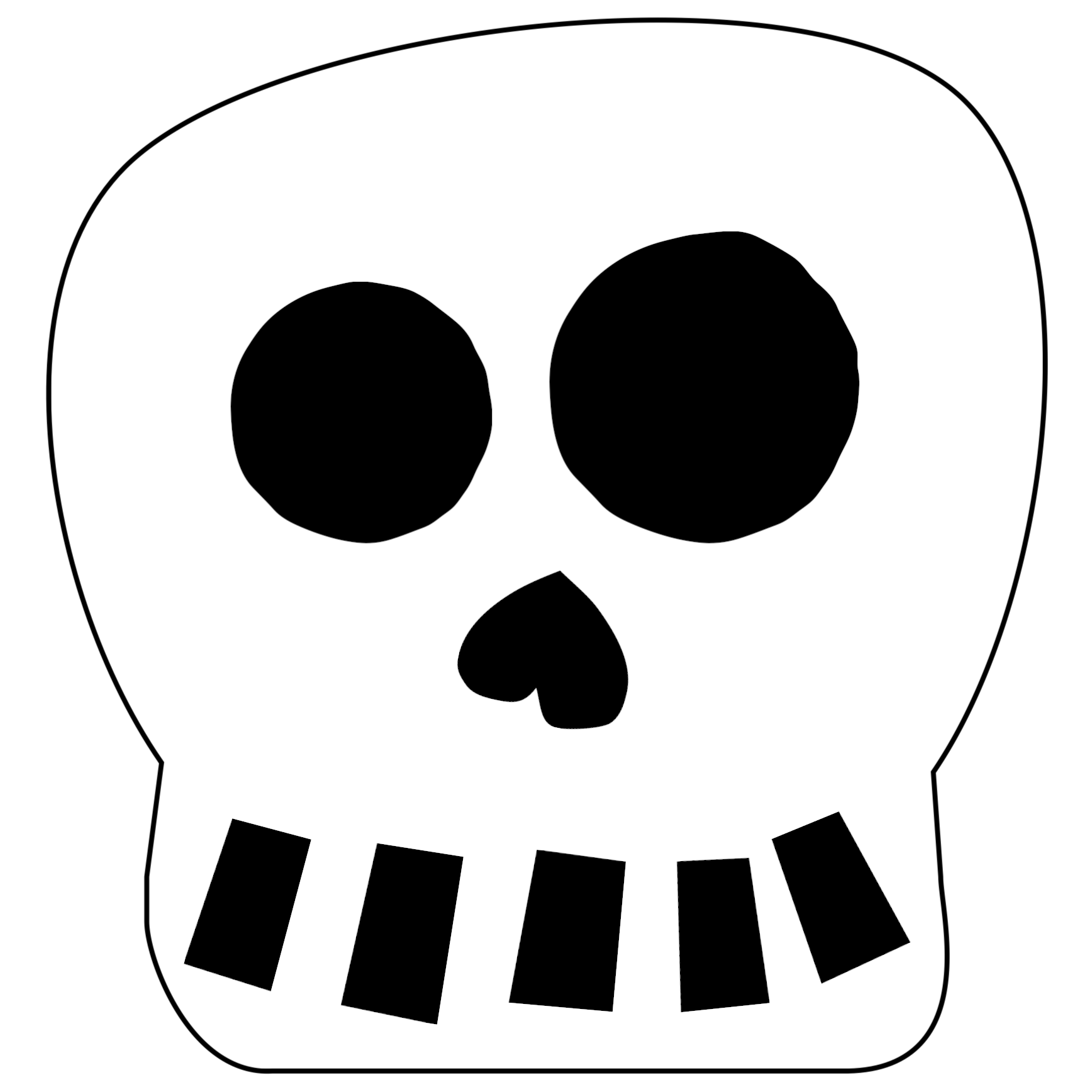 printable skull template