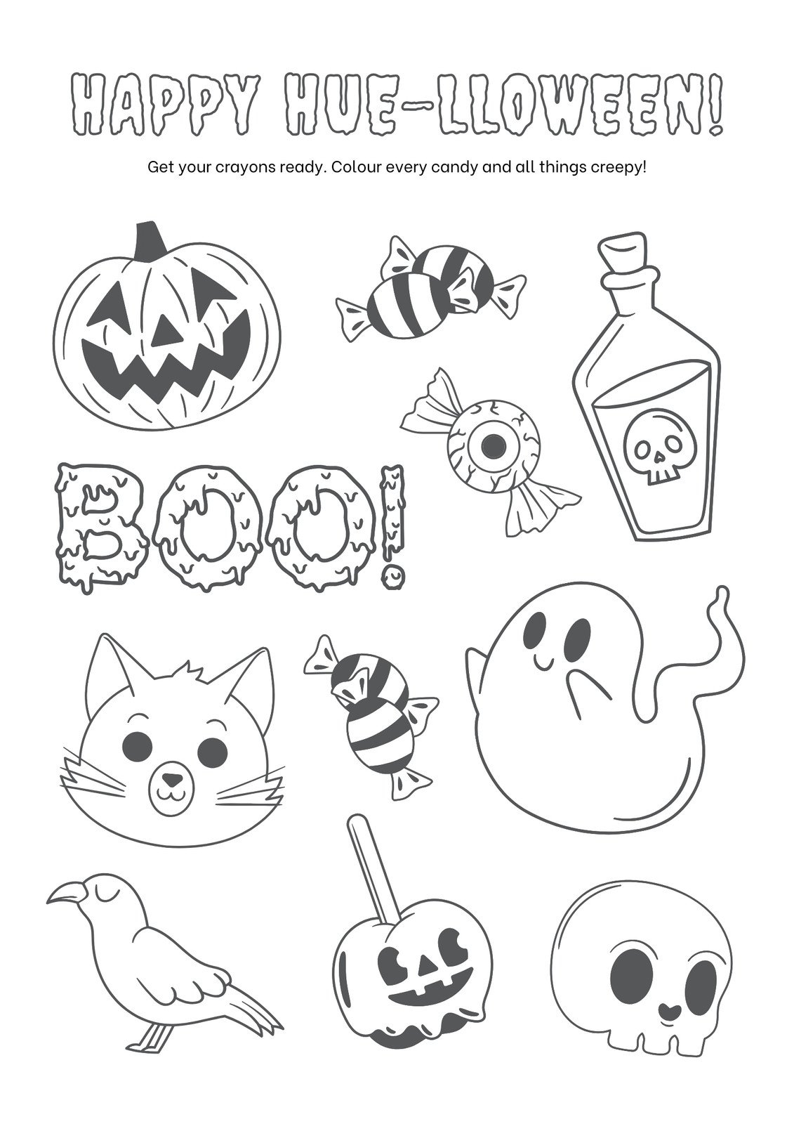 Free Printable Halloween Worksheet Templates To Edit Canva