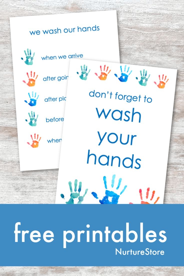 Free Printable Hand Washing Poster And Guide For Children NurtureStore