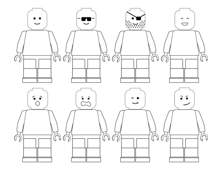Free Printable Lego Coloring Pages Paper Trail Design