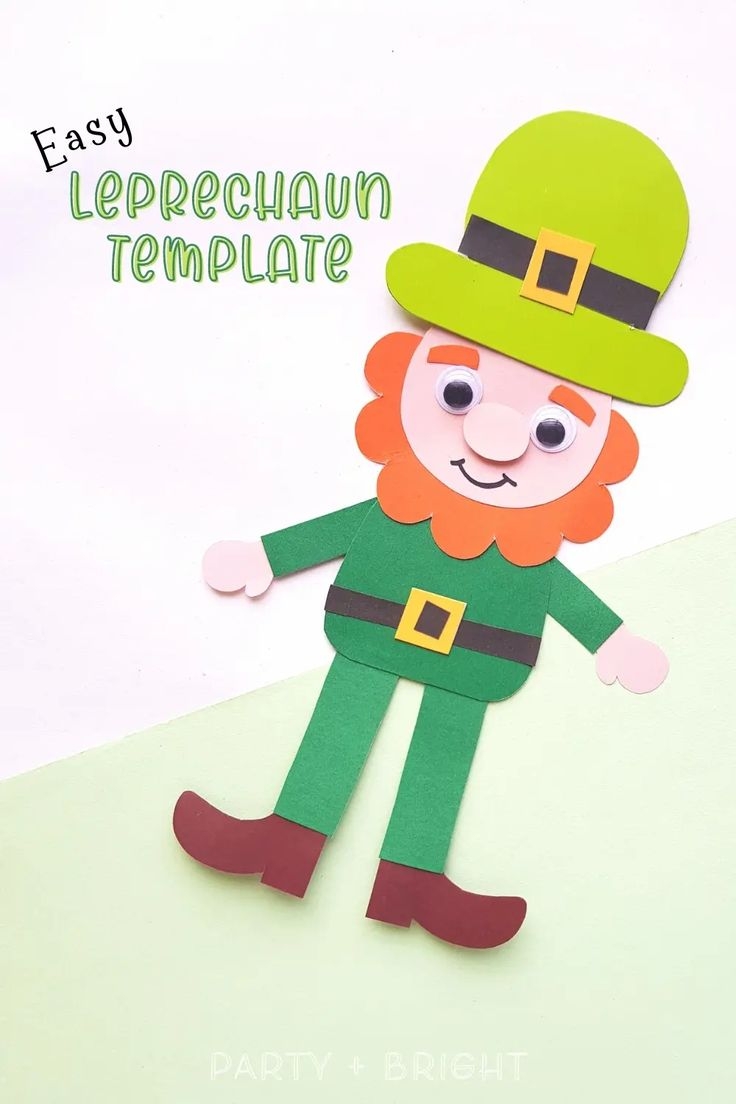 Free Printable Leprechaun Template Simple Leprechaun Craft For St Patrick s Day