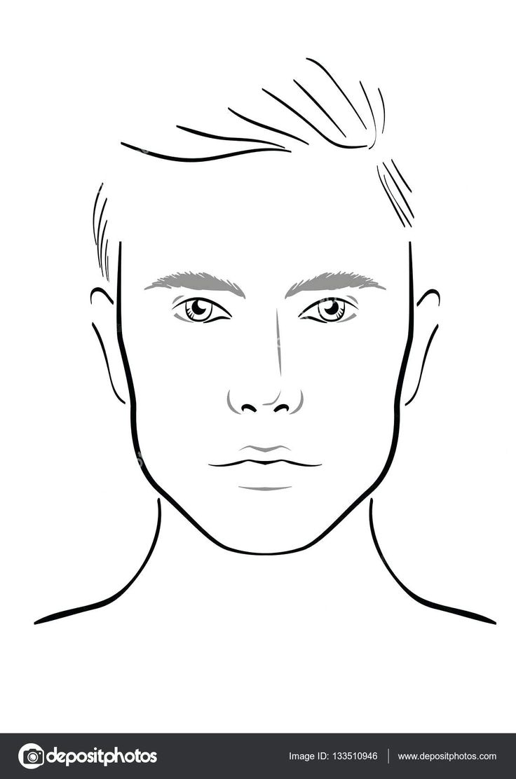 printable makeup face template