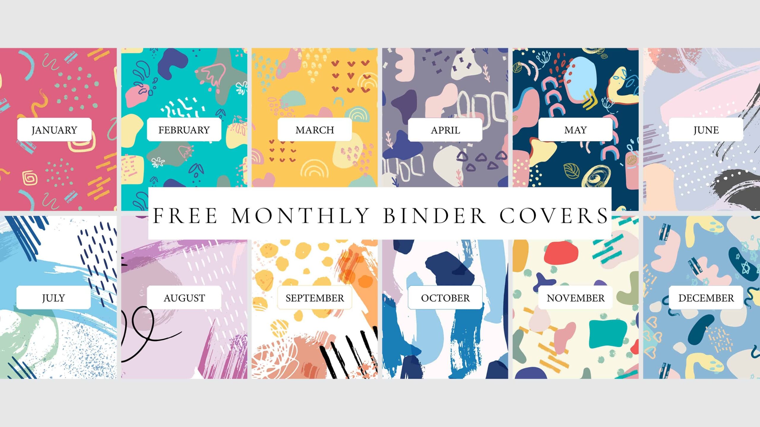binder cover templates free printable