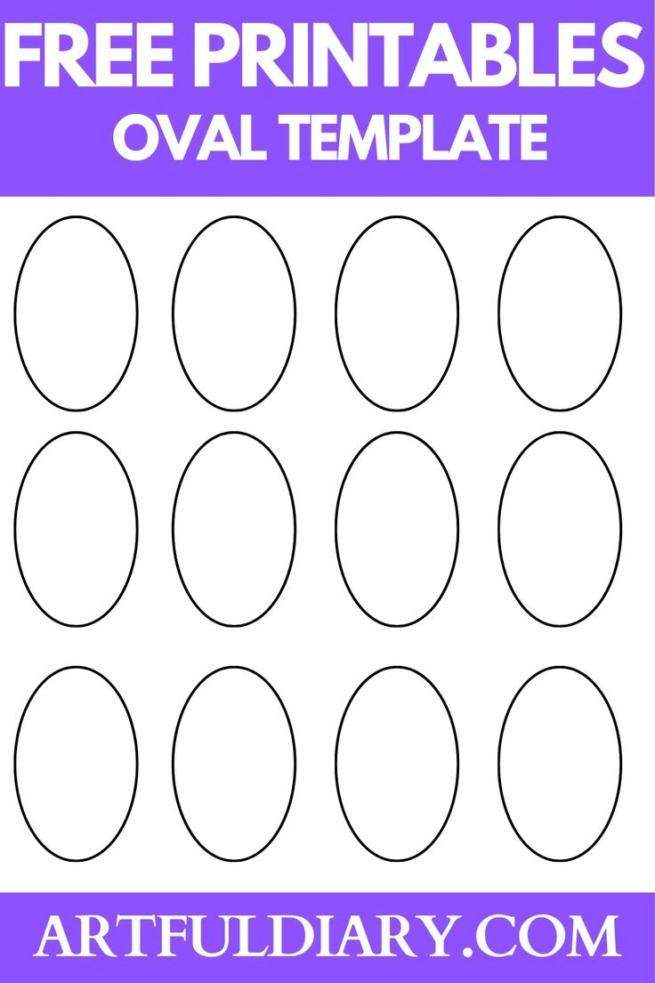 oval template printable