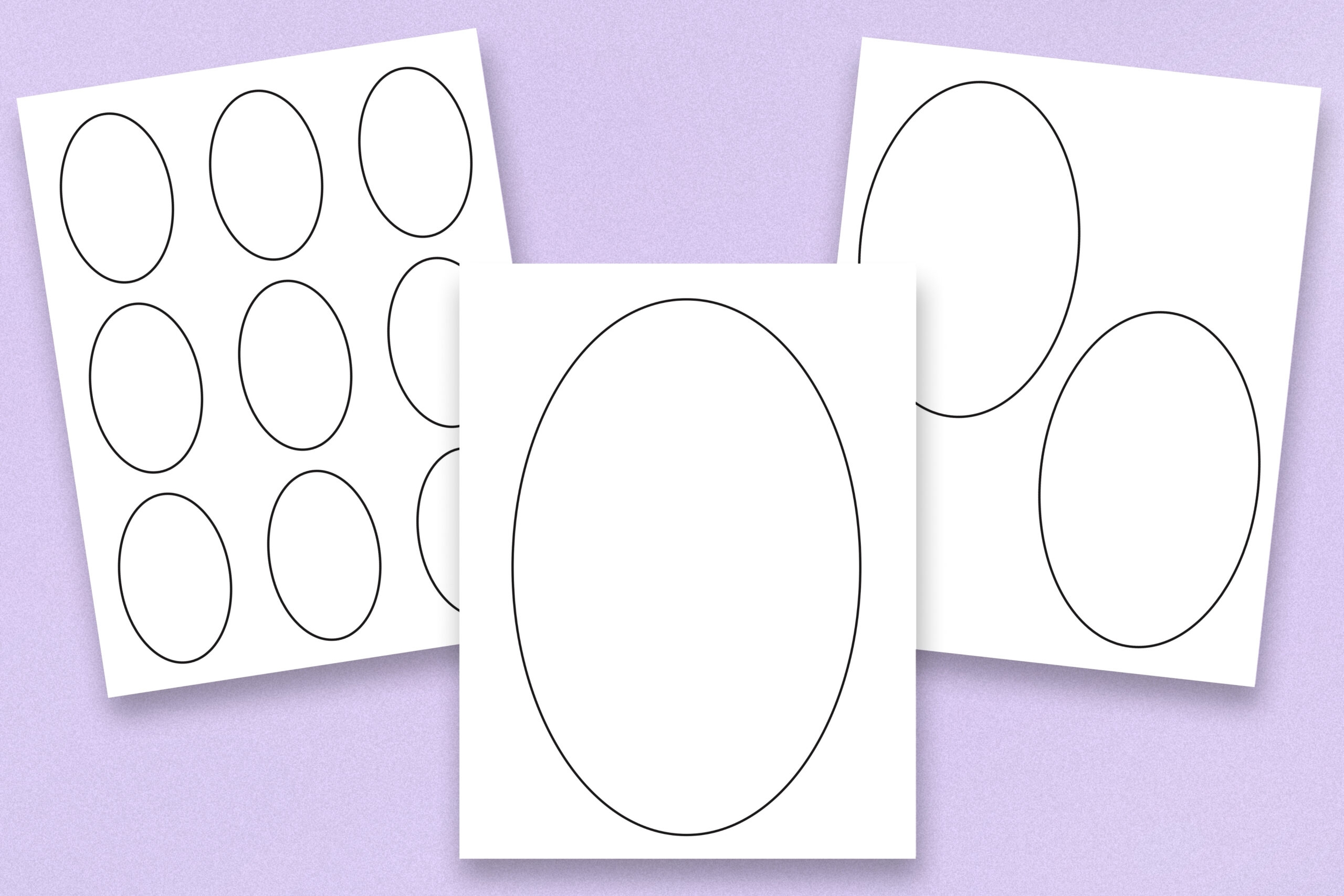 Free Printable Oval Templates
