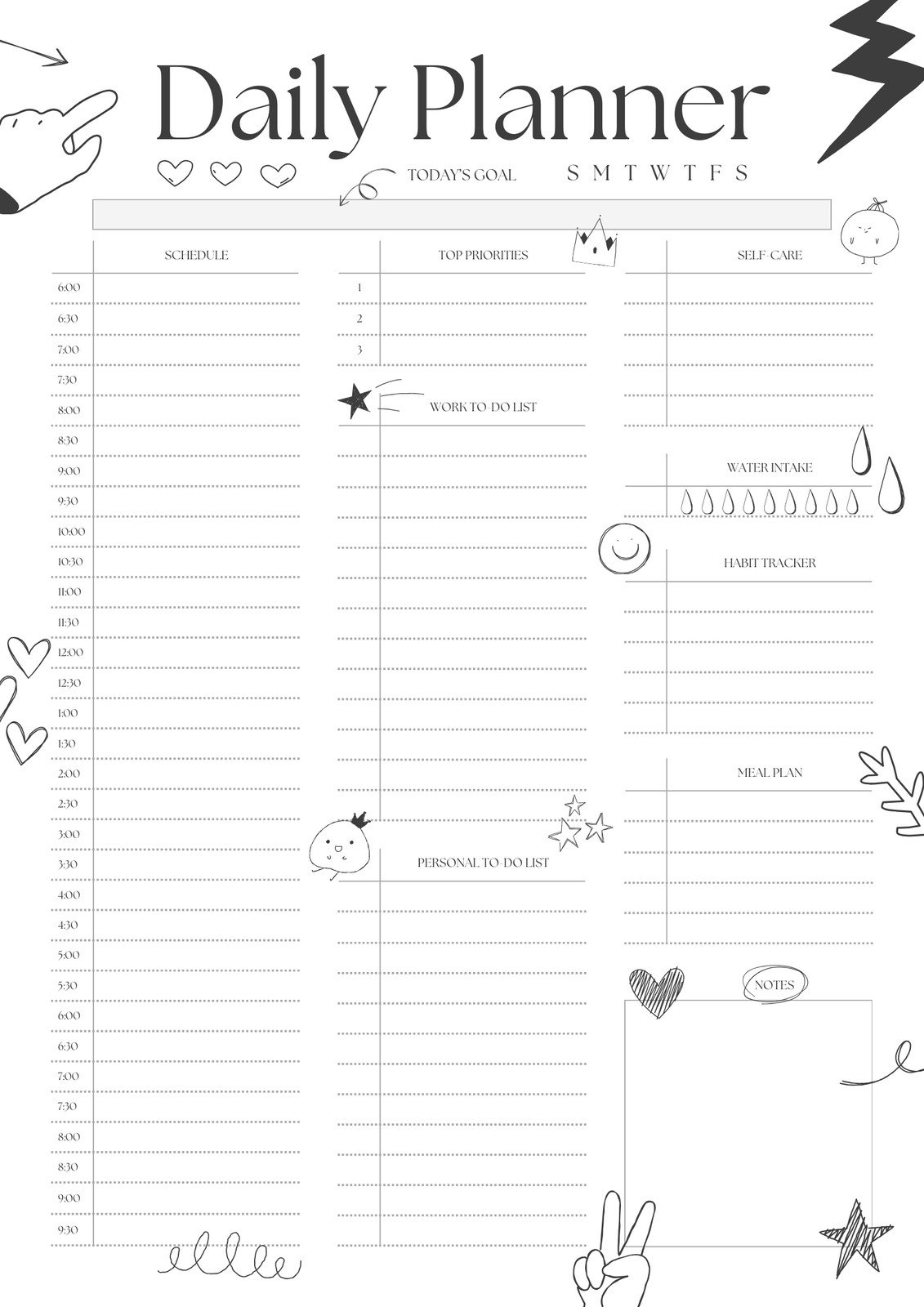 Free Printable Planner Templates To Customize Canva