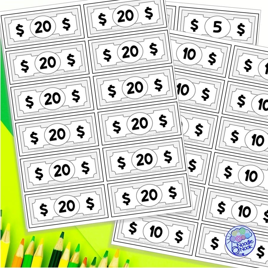 printable money template