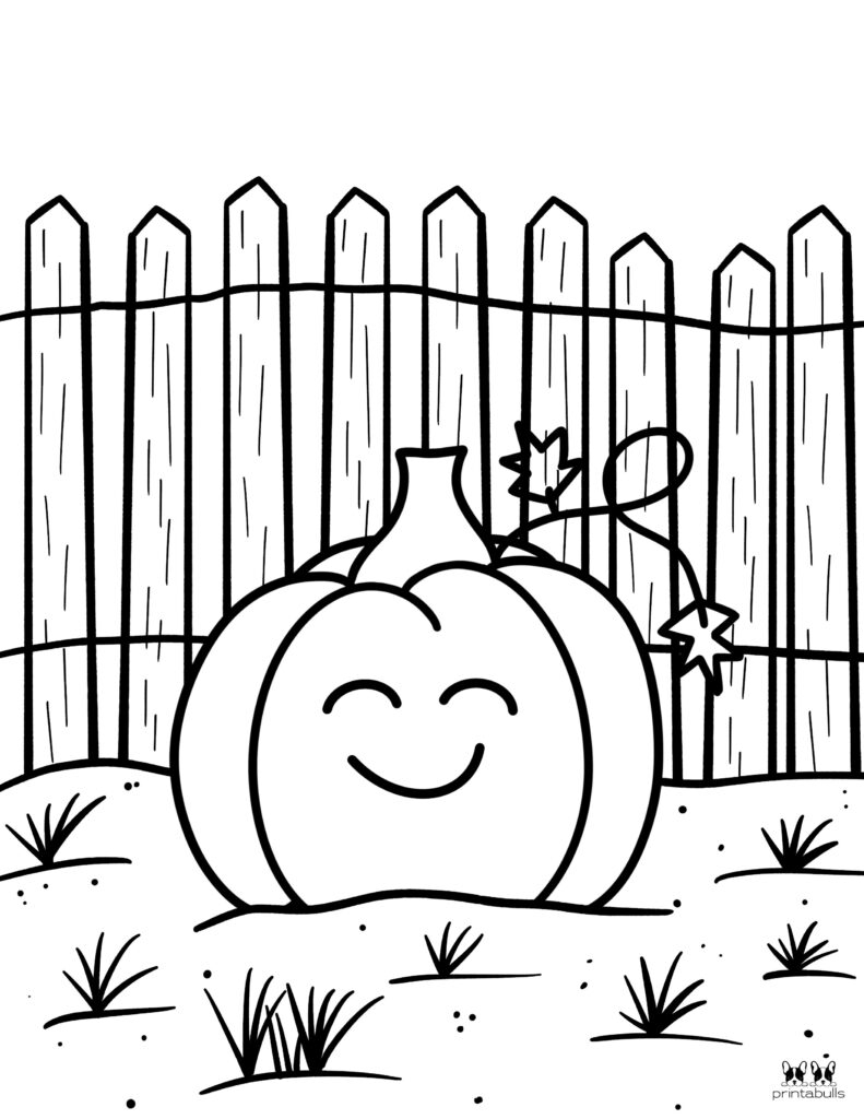 free printable pumpkin coloring sheet